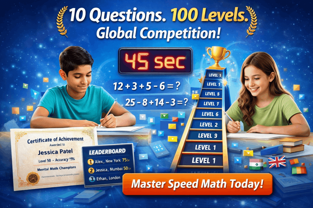 Student solving brain-boosting puzzles to improve calculation speed,10 Fun Mental Math Games for Kids